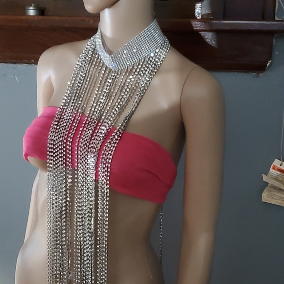 Rhinestone Choker Necklace